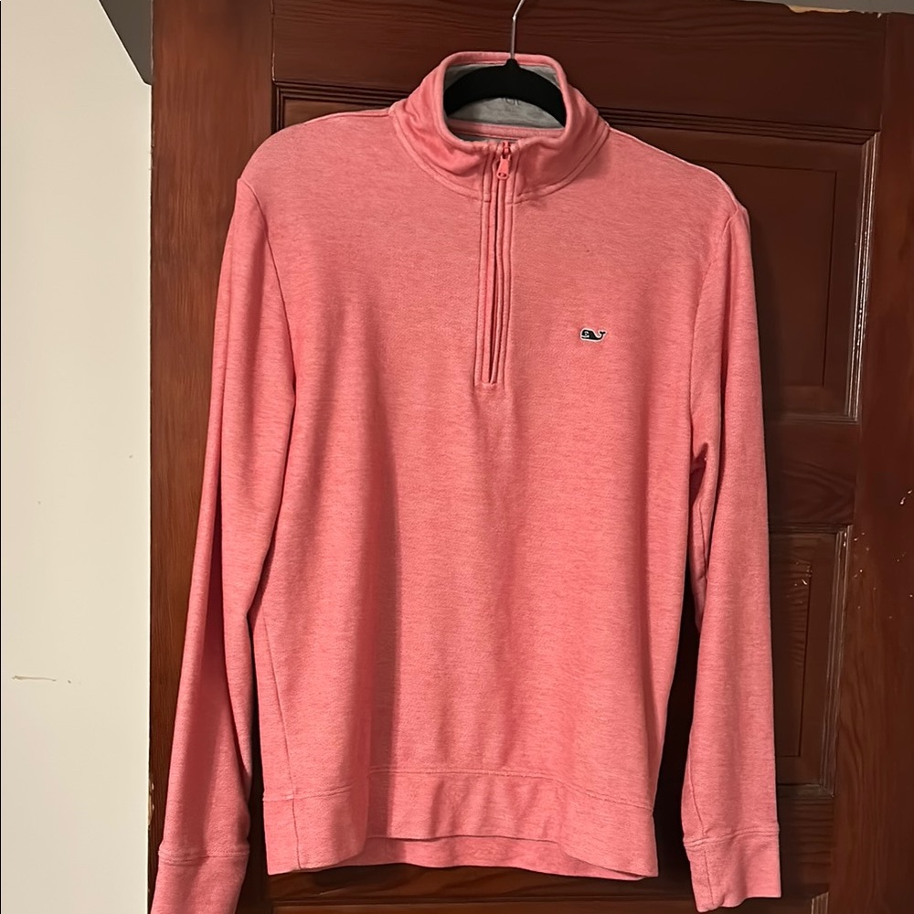 Vineyard Vines Pink Quarter-Zip Pullover